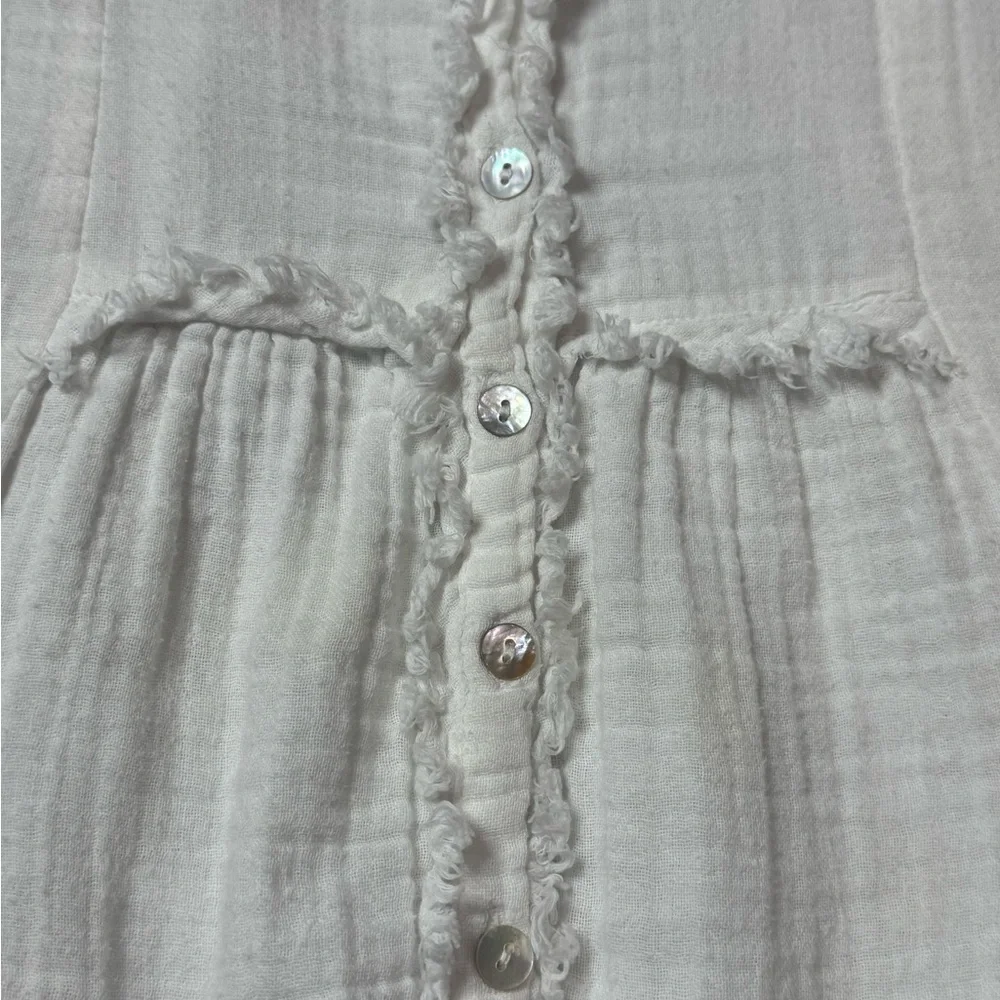 Sundance Cotton Gauze Boho Peasant Top size PM - Picture 2 of 7